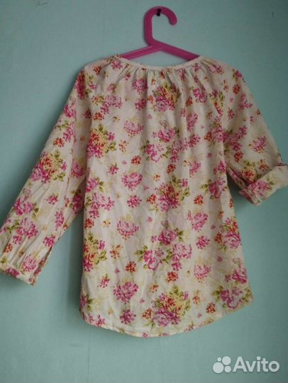 Рубашка для девочки в народном стиле на 5 - 7 лет