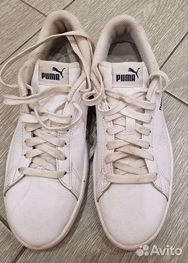 Кеды белые Puma, унисекс, размер 37.5