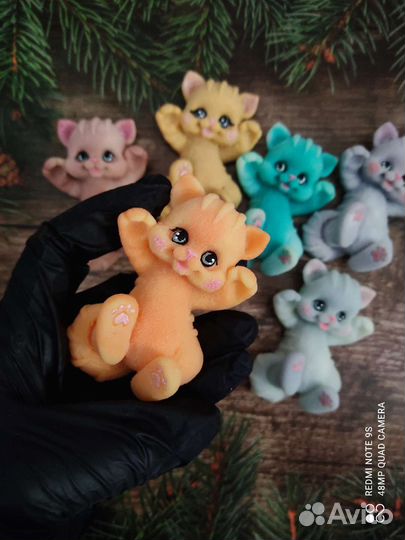 Мыло ручной работы зайки и котята