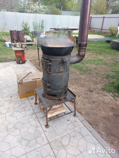 Вагонная Буржуйка советская чугун