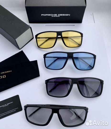 Очки porsche design черные поляризационные