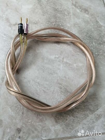 Акустический кабель медный 2 м с двумя разъёмами