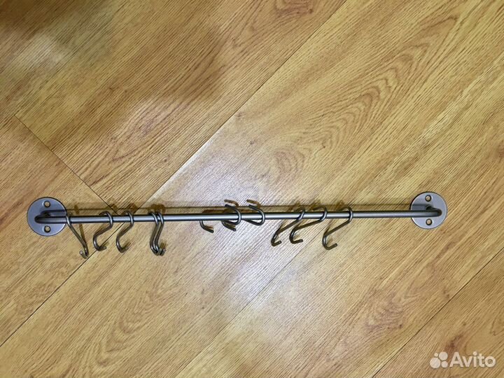 Рейлинг Икеа Бюгель 55 см с 10 крючками