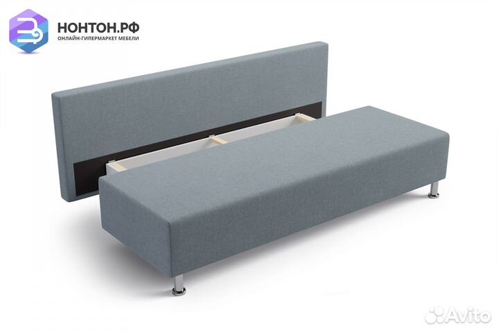 Диван еврокнижка Канна темно-серый