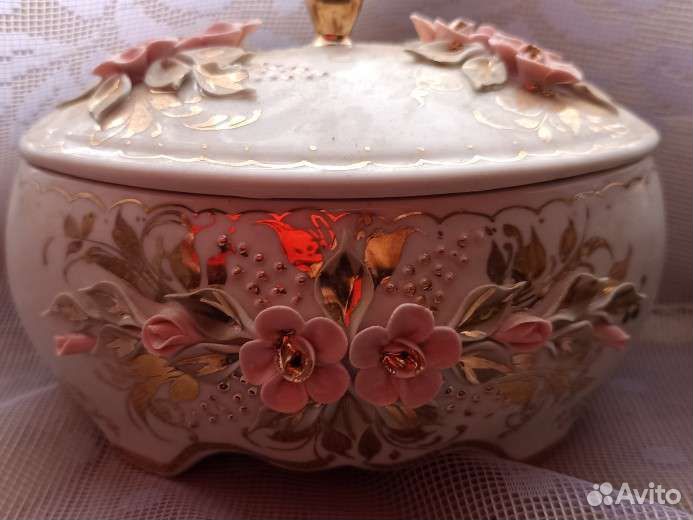 Винтажные шкатулки лепнина позолота