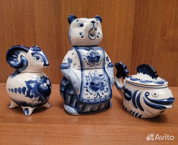 Фарфоровая посуда гжель