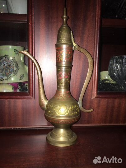 Кувшин кумган,Индия, h25 см