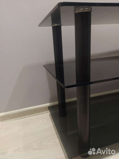 Стеклянный журнальный стол/тумба