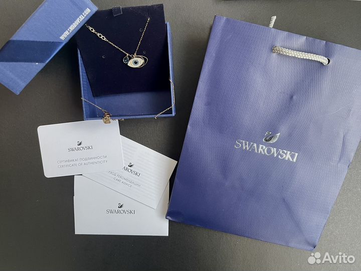 Swarovski кулон подвеска глаз