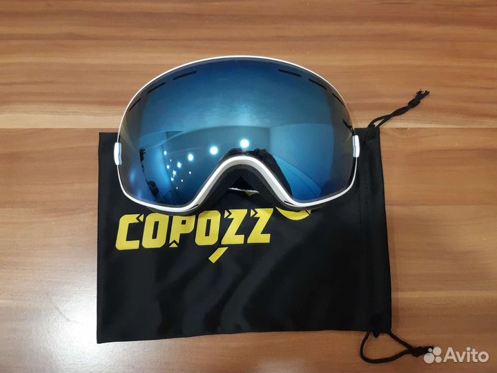 Горнолыжная маска Copozz голубая