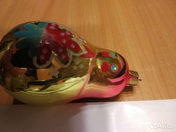 Елочная игрушка матрешка на прищепке времён СССР