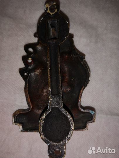 Антикварные старинные латунные дверной молоток