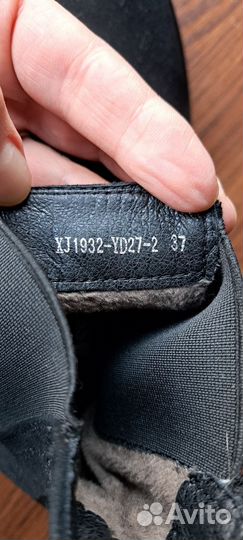 Ботинки челси женские замшевые 37