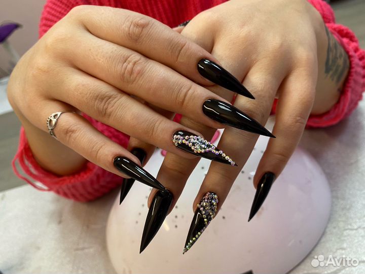 Маникюр покрытие наращивание