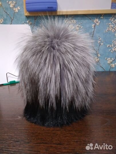 Шапка женская вязаная норка