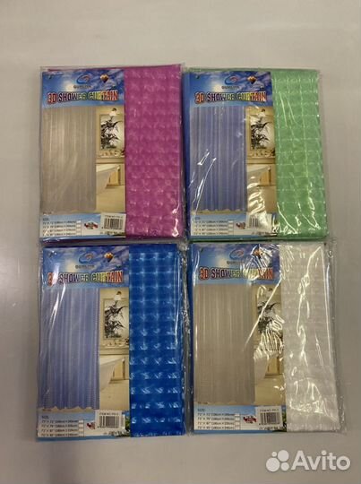 Шторки для ванны разные