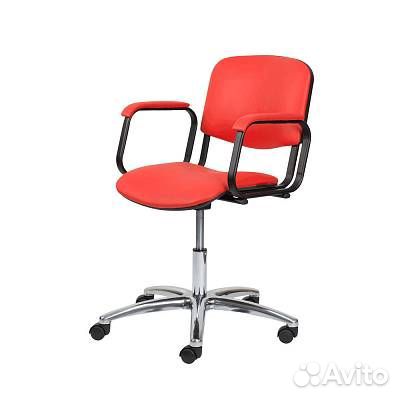 Кресло для парикмахерских контакт пневматика хром