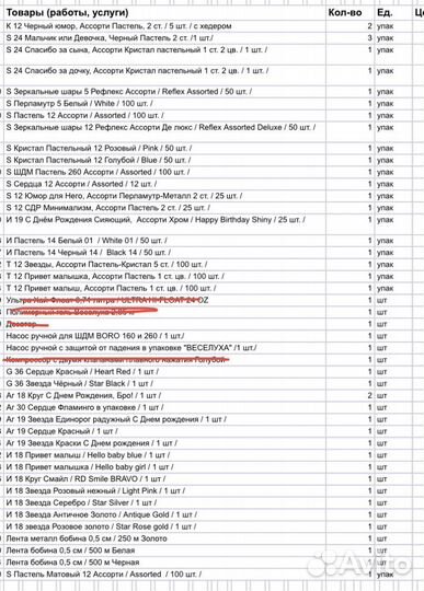 Шарики воздушные новые