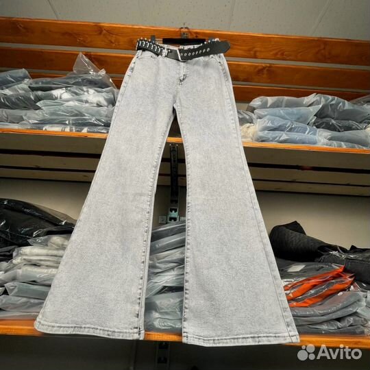 Джинсы клеш Rick Owens Dystopian Bellbottoms