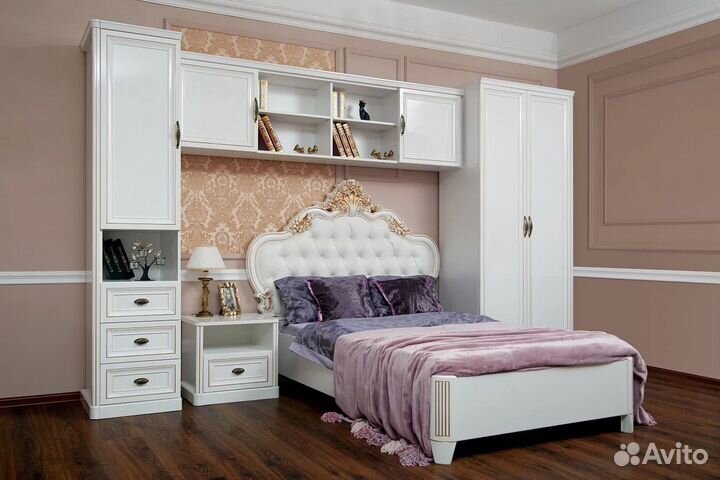 Детская спальня Натали белый глянец