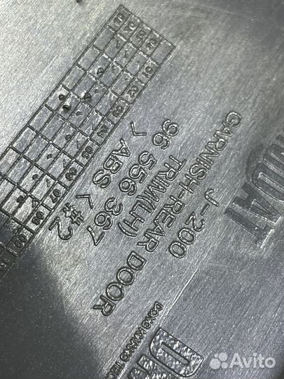 Накладка задней левой двери Lacetti Лачетти