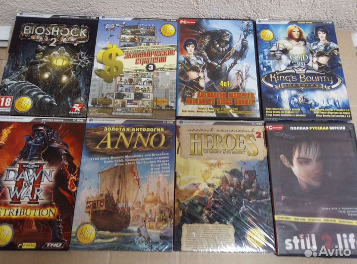 Коллекция компьютерных игр на дисках
