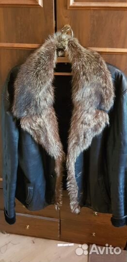 Кожаная дубленка мужская