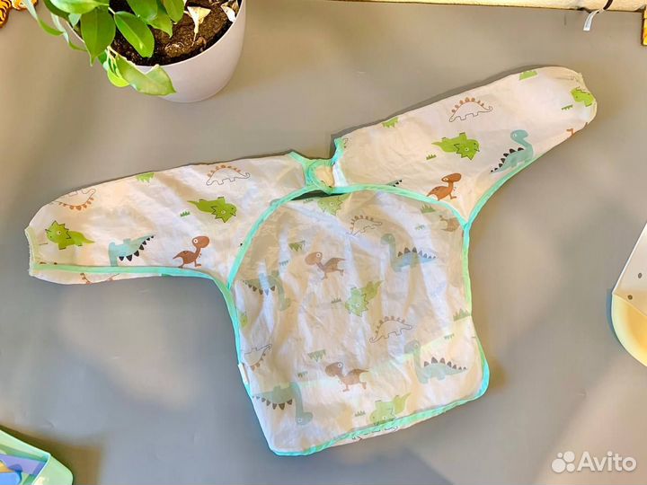 Набор для прикорма слюнявчик ложка вилка