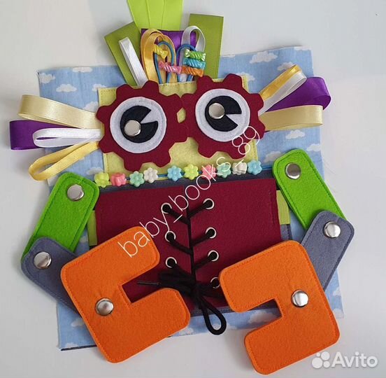 Развивающая книга из фетра