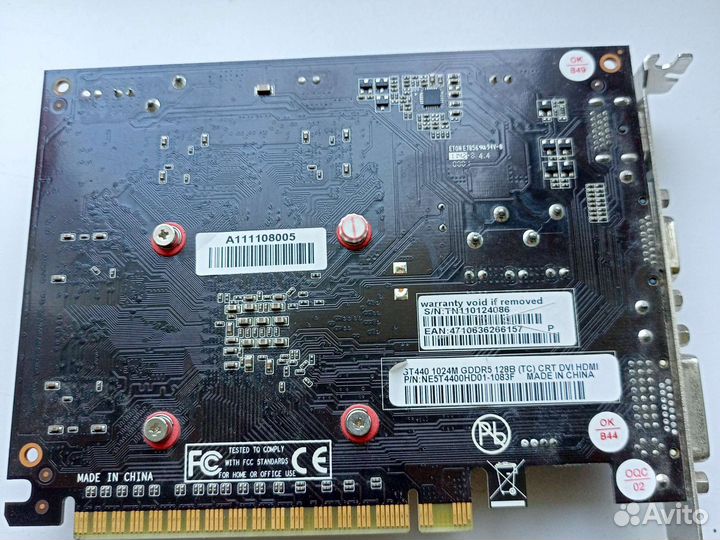 Видеокарта Palit GeForce GT 440 1GB gddr5 128Bit