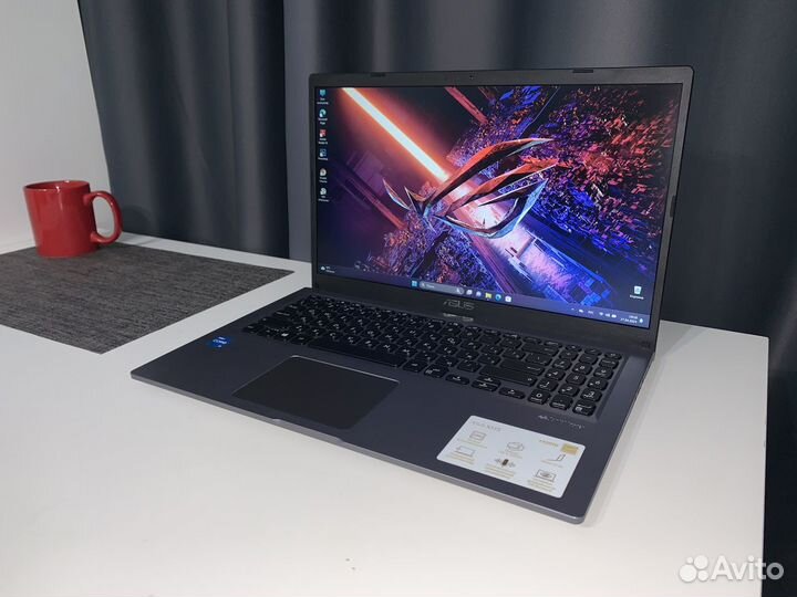 Тонкий легкий asus i3-1115g4 8gb SSD 256gb+HDD1000