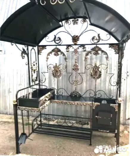 Мангал С печкой под казан