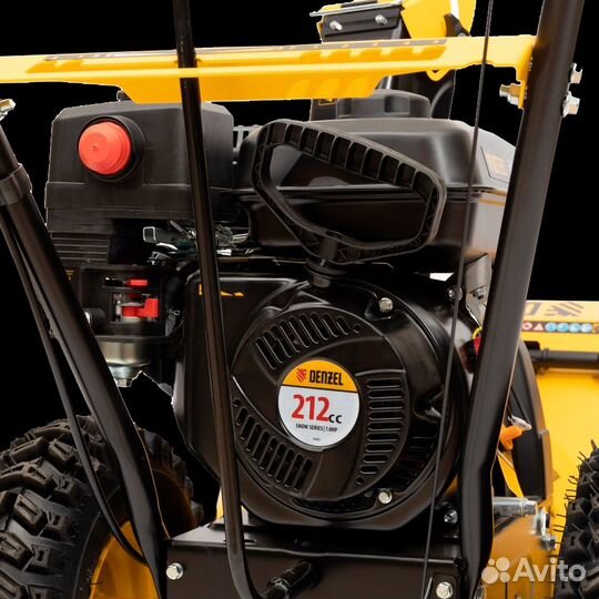 Снегоуборочник denzel SBM 610,ручной старт, фара