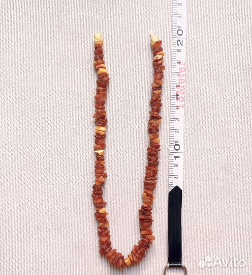 Бусы из натурального необработанного янтаря, 41 см