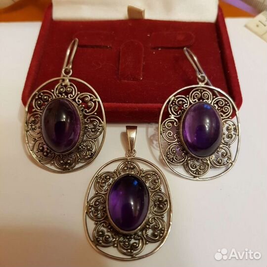 Украшения аметист