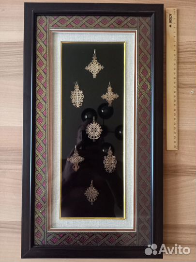 Коптские кресты, набор подарочный, серебро