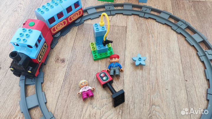 Lego duplo железная дорога, большой поезд