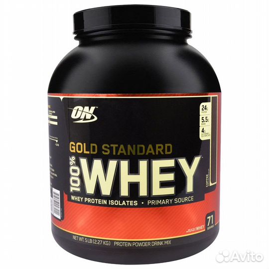 Optimum Nutrition 100 % Whey Gold Standard (2270г)