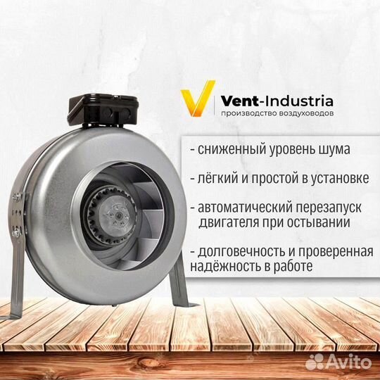 Вентиляторы канальные