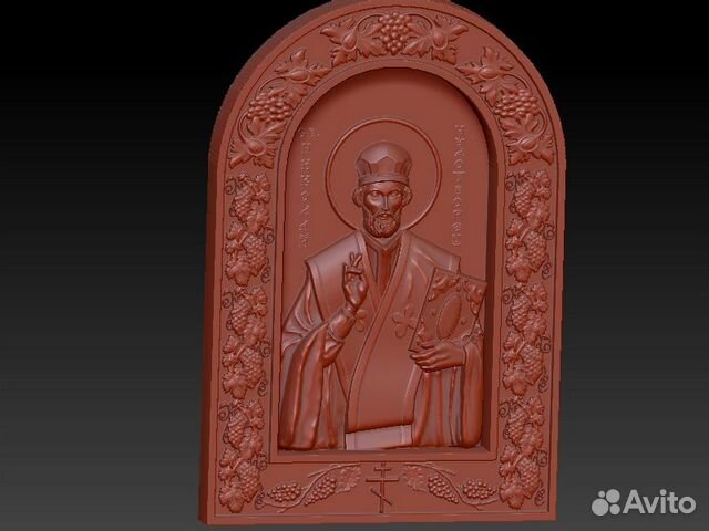 Stl макеты для фрезера (ангелы,иконы,киоты,кресты)