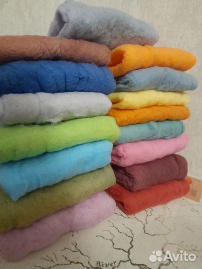 Вата окрашенная. Хлопок