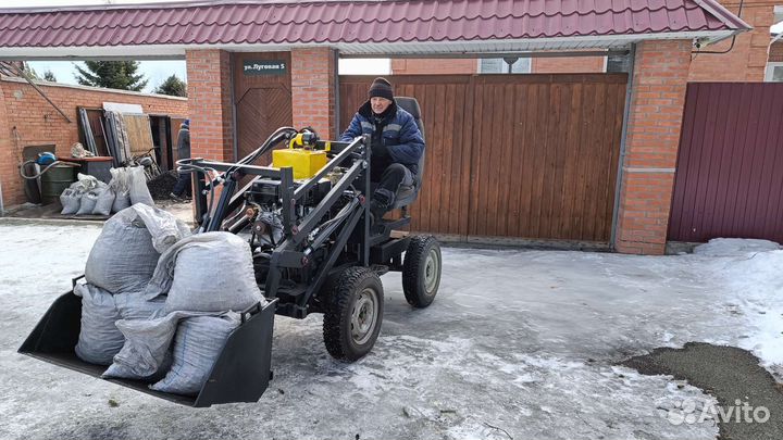 Самодельный мини трактор погрузчик