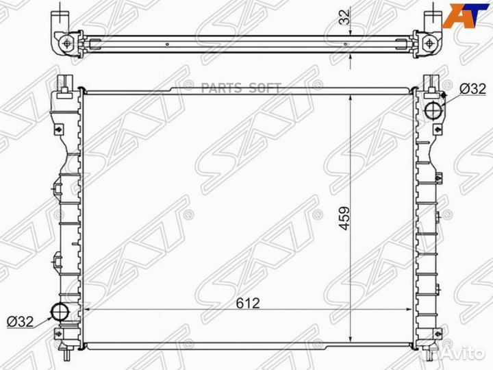 Радиатор Land Rover Freelander 97-06