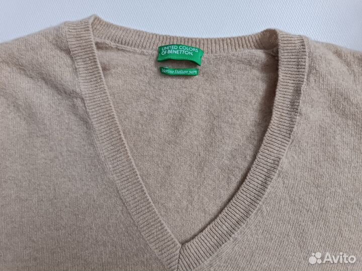 Джемпер Benetton шерсть мериноса S