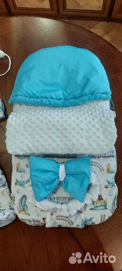 Детский зимний конверт на выписку