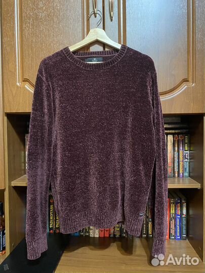 Джемпер Велюр бордовый 50L