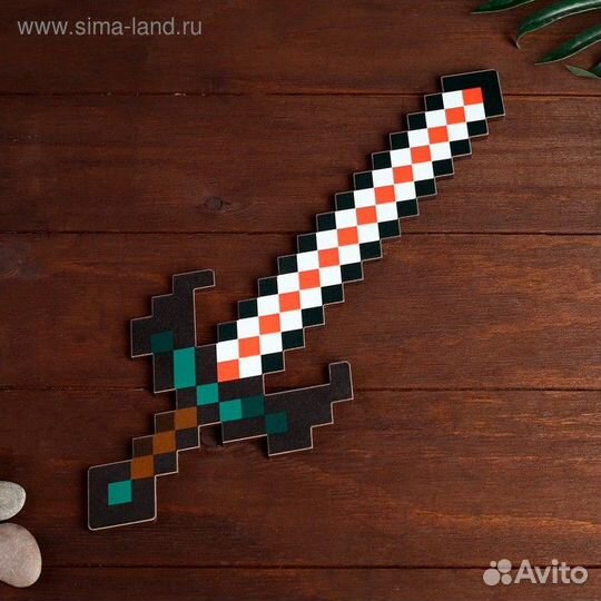 Деревянное оружие «Керамбит, пиксель»