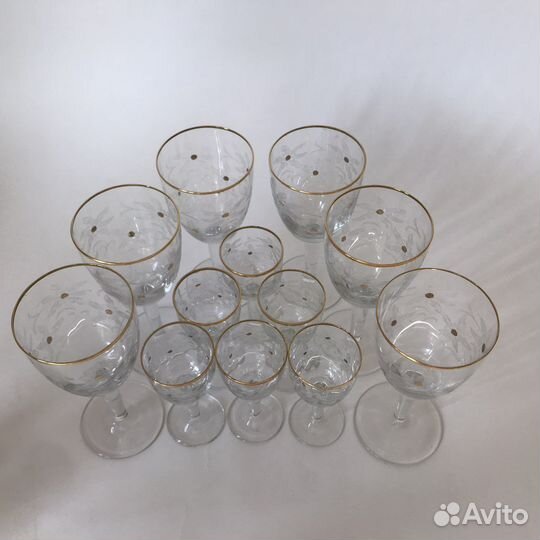 Хрусталь с позолотой СССР