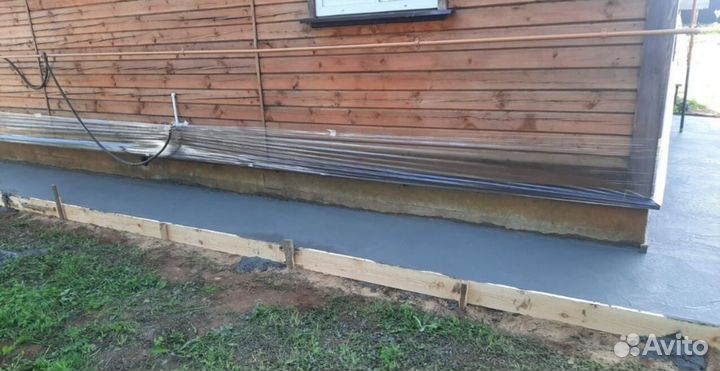 Заливка фундамента отмоски заезды