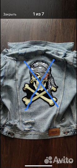 Нашивки,Патчи Байкерские черепа